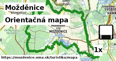 orientačná mapa v Možděnice