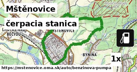 čerpacia stanica, Mštěnovice