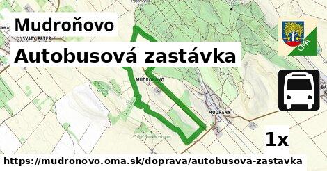 Autobusová zastávka, Mudroňovo