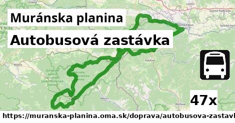 Autobusová zastávka, Muránska planina