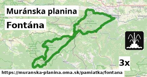 Fontána, Muránska planina