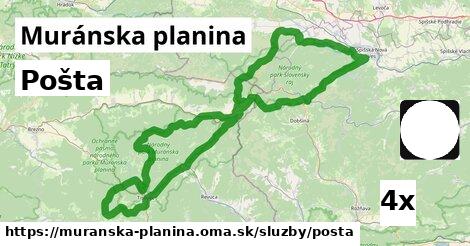 Pošta, Muránska planina