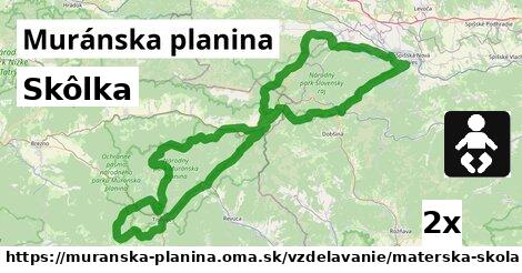 Skôlka, Muránska planina