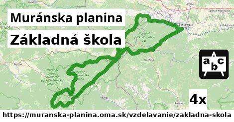 Základná škola, Muránska planina