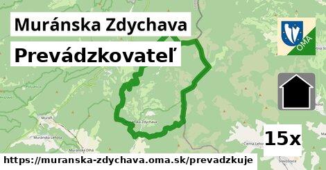 prevádzkovateľ v Muránska Zdychava