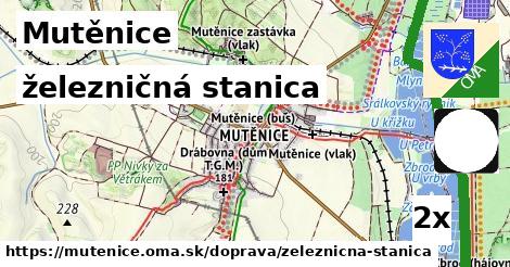 železničná stanica, Mutěnice