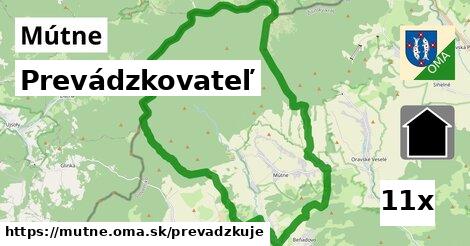 prevádzkovateľ v Mútne