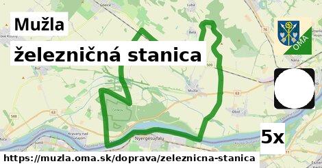 železničná stanica v Mužla