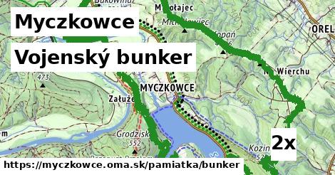 vojenský bunker v Myczkowce