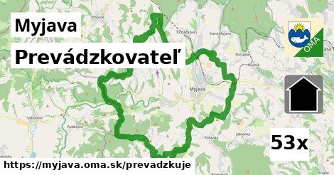 prevádzkovateľ v Myjava