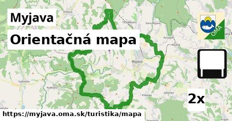 Orientačná mapa, Myjava