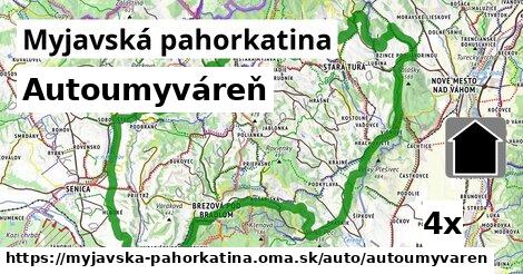 autoumyváreň v Myjavská pahorkatina