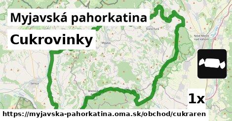 Cukrovinky, Myjavská pahorkatina