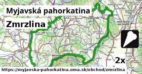 zmrzlina v Myjavská pahorkatina