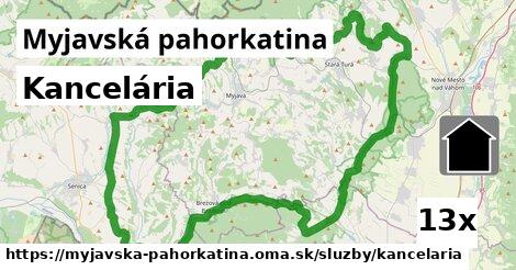 Kancelária, Myjavská pahorkatina