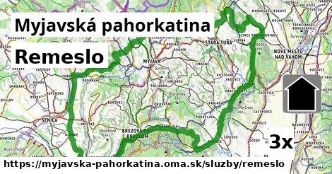 Remeslo, Myjavská pahorkatina