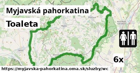 Toaleta, Myjavská pahorkatina