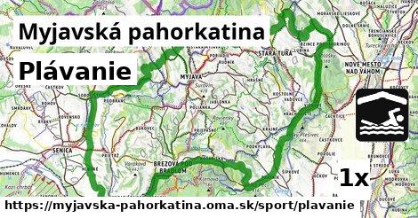 Plávanie, Myjavská pahorkatina