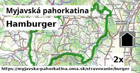 hamburger v Myjavská pahorkatina