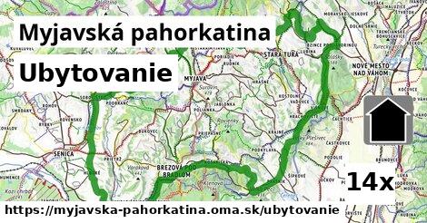 ubytovanie v Myjavská pahorkatina