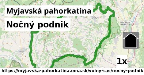 Nočný podnik, Myjavská pahorkatina