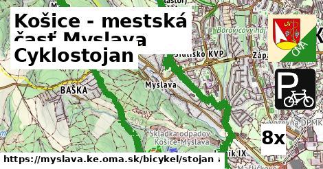 Cyklostojan, Košice - mestská časť Myslava