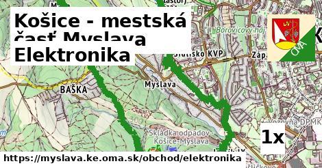 elektronika v Košice - mestská časť Myslava