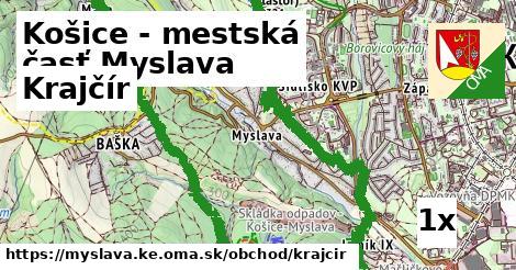 Krajčír, Košice - mestská časť Myslava