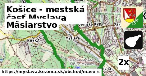 Mäsiarstvo, Košice - mestská časť Myslava