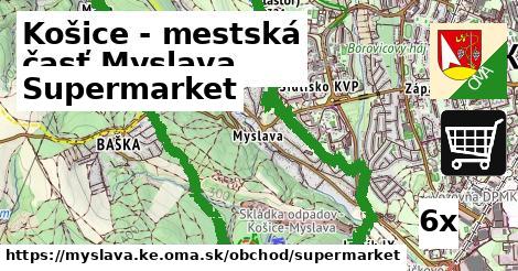 supermarket v Košice - mestská časť Myslava