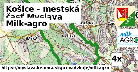 Milk-agro, Košice - mestská časť Myslava