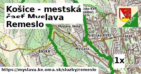 Remeslo, Košice - mestská časť Myslava