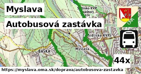 Autobusová zastávka, Myslava