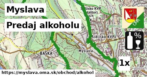 Predaj alkoholu, Myslava