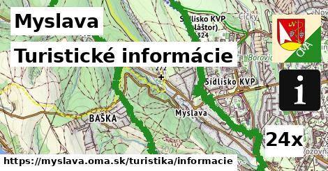 Turistické informácie, Myslava