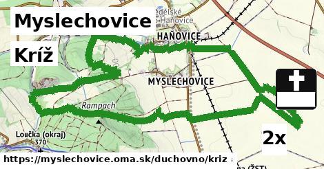 Kríž, Myslechovice