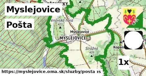 Pošta, Myslejovice