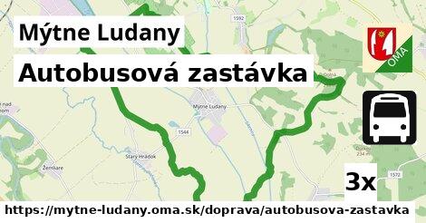 Autobusová zastávka, Mýtne Ludany