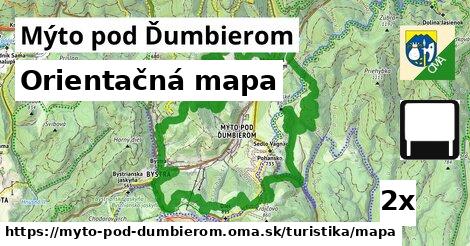 orientačná mapa v Mýto pod Ďumbierom