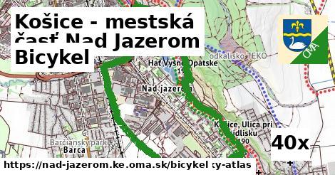 bicykel v Košice - mestská časť Nad Jazerom