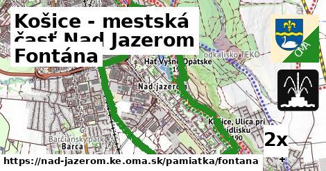 fontána v Košice - mestská časť Nad Jazerom