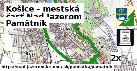 pamätník v Košice - mestská časť Nad Jazerom