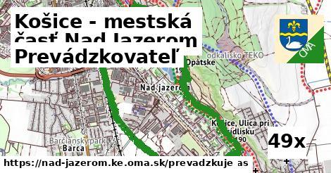 prevádzkovateľ v Košice - mestská časť Nad Jazerom