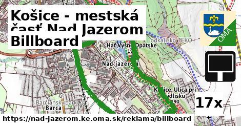 Billboard, Košice - mestská časť Nad Jazerom