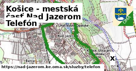 Telefón, Košice - mestská časť Nad Jazerom