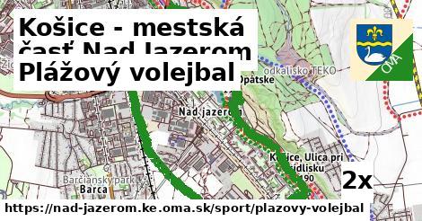 Plážový volejbal, Košice - mestská časť Nad Jazerom