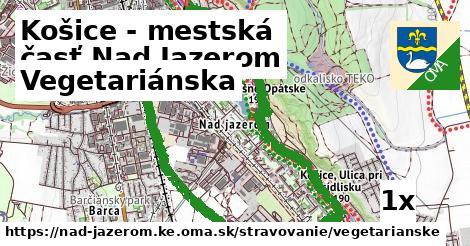 vegetariánska v Košice - mestská časť Nad Jazerom