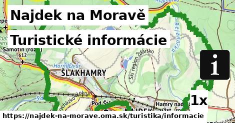 Turistické informácie, Najdek na Moravě