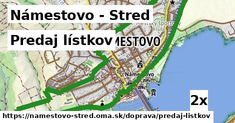 Predaj lístkov, Námestovo - Stred