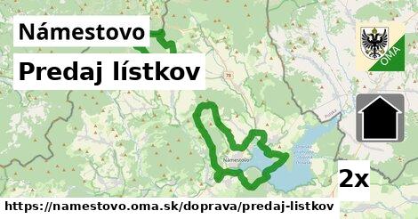 Predaj lístkov, Námestovo